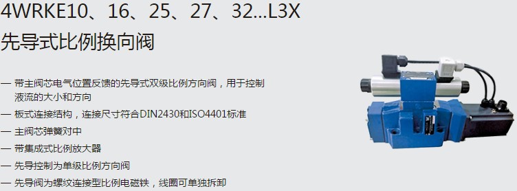 SHLIXIN上海立新4WRKE10、16、25、27、32...L3X先導(dǎo)式比例換向閥